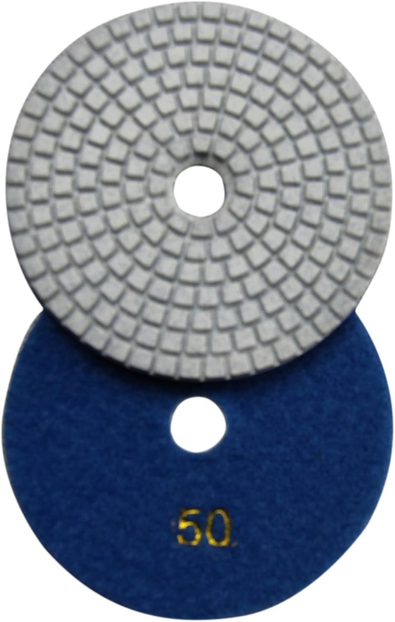 Konfor 7 Pcs Wet 4" Diamond Polishing Pads Set for Granite Marble Concrete Stone Polish - Image 4